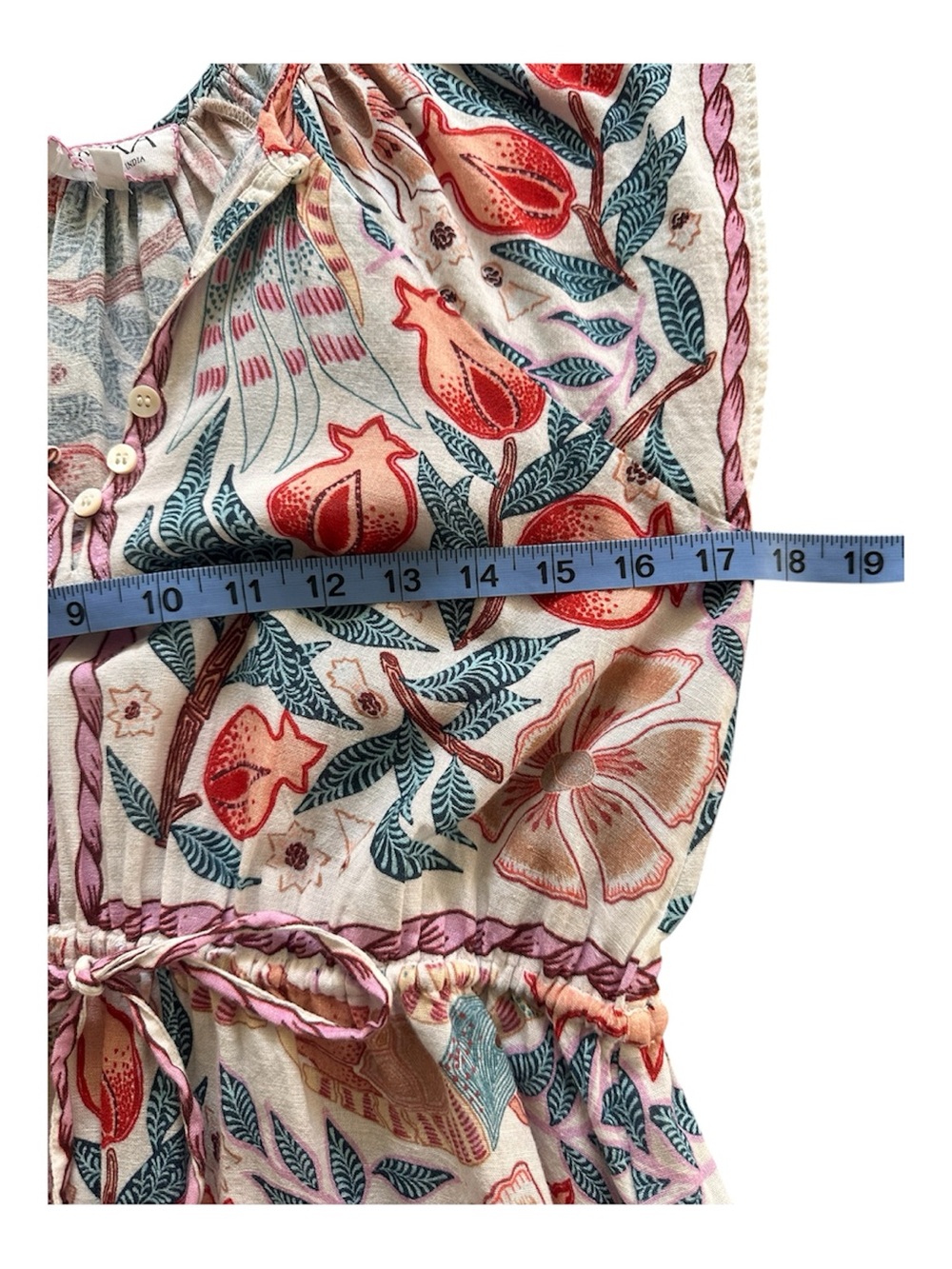 Omika Cora Midi Dress Floral Boho V-Neck Resort Vacation - Picture 11 of 13